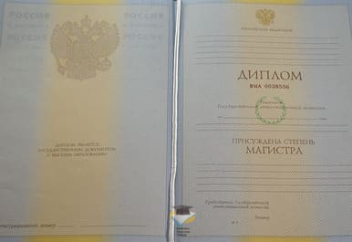 Диплом магистра 2010-2011 годов