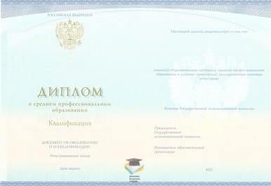 Диплом Факультета технологии и дизайна ИПТД СпецБланк 2014-2020 годов